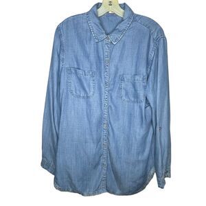 Reba Blouse with Raw Hem‎